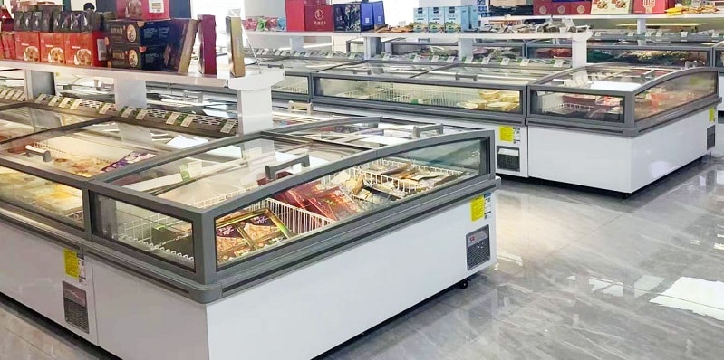 display island freezer