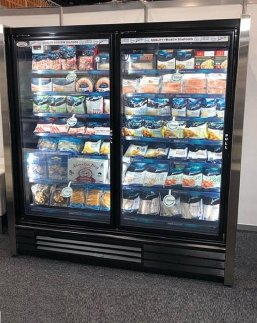 2 door Self contained Reach in Cooler/Freezer,Grocery Freezer for small format retailers