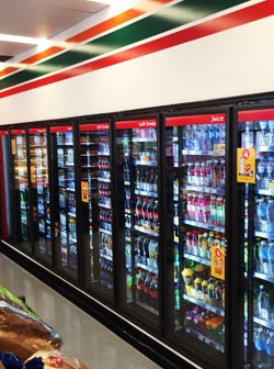 ART glass door for display walkin boxes Supermarket RefrigerationWalk InsFreezer Glass Door