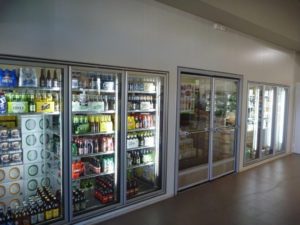 glass entrance door beer cave beer caves