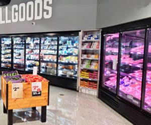 Refrigeration cabinet LED light show